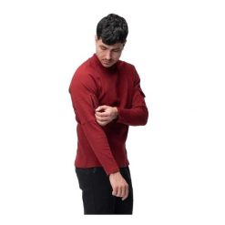 Bluza Męska Clayson. Czerwone bluzy z kapturem męskie IGUANA, m, z bawełny. Za 206.99 zł.