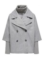 JDY Kurtka przejściowa "Hannah" w kolorze szarym rozmiar: XL. Szare kurtki damskie JDY, xl, bez wzorów, bez kaptura. Za 226.24 zł.