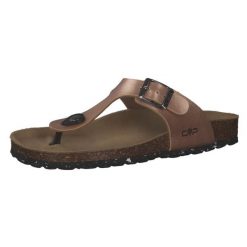 Klapki damskie CMP ECO MYMOSA. Czarne klapki damskie CMP, bez wzorów, bez obcasa. W wyprzedaży za 139.99 zł.