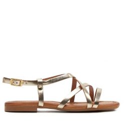 Sandały Maciejka. Żółte sandały damskie Maciejka, bez wzorów, bez obcasa, na płaskiej podeszwie. Za 219.99 zł.