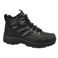 Buty trekkingowe męskie Skechers Relment. Czarne buty trekkingowe męskie Skechers, z materiału, bez zapięcia, trekkingowe. Za 435.00 zł.