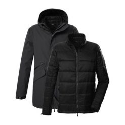 Kombinezon parka i puchówka Killtec KOW 94. Czarne parki męskie KILLTEC, na jesień, bez wzorów, z puchu. Za 1,015.50 zł.