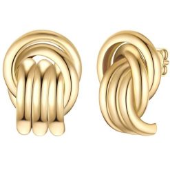 Yokoamii Kolczyki z pozlacanej stopu metali 1 ct Damski. Żółte kolczyki damskie Yokoamii, pozłacane, na sztyftcie. Za 149.99 zł.