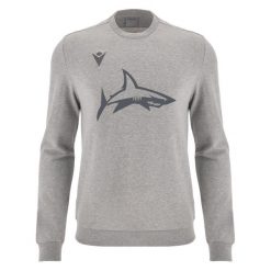 Bluza Sale Sharks 2024/25. Szare bluzy bez kaptura męskie Macron, m, z dresówki. Za 309.50 zł.