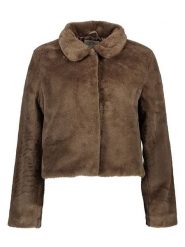 JDY Kurtka "Macy Life” w kolorze brązowym ze sztucznego futra rozmiar: M. Brązowe kurtki damskie JDY, m, bez wzorów, bez kaptura. Za 136.78 zł.