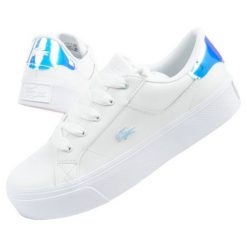 Buty Lacoste Ziane Platform 041Y9 białe. Białe buty sportowe na co dzień damskie bez wzorów, ze skóry. W wyprzedaży za 576.20 zł.