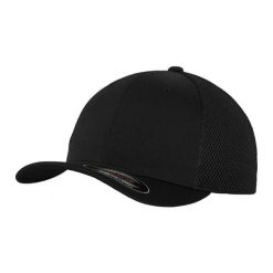 Czapka Z Daszkiem Tactel Mesh. Czarne czapki z daszkiem damskie FLEXFIT, bez wzorów, z meshu. Za 82.99 zł.