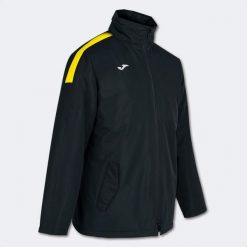 Kurtka wiatroszczelna Joma Trivor. Czarne kurtki damskie Joma, bez wzorów, z polaru, z kapturem. Za 335.60 zł.