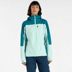 Kurtka przeciwdeszczowa damska Mountain Series. Zielone kurtki damskie Dare 2b, bez wzorów, z materiału, bez kaptura. Za 189.99 zł.