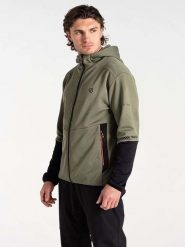 Dare 2b Kurtka funkcyjna "Camber Core Stretch" w kolorze oliwkowo-czarnym rozmiar: XXL. Brązowe kurtki outdoor męskie Dare 2b, xxl, bez wzorów, z materiału, bez kaptura. Za 184.95 zł.