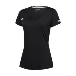 Koszulka tenisowa damska Babolat Play Cap Sleeve Top. Czarne t-shirty damskie BABOLAT, bez wzorów, bez kołnierzyka. Za 149.99 zł.