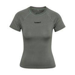 Koszulka damska Hummel Prima. Szare bluzki sportowe damskie HUMMEL, xl, bez wzorów, z materiału, bez kołnierzyka. Za 167.00 zł.