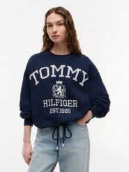 Tommy Hilfiger Bluza Kobiety Bawełna niebieski, XL. Niebieskie bluzy bez kaptura damskie Tommy Hilfiger, xl, z bawełny. Za 649.95 zł.