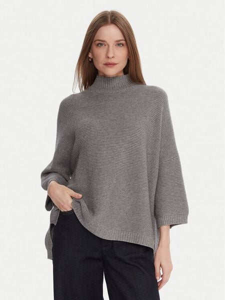 Kontatto Sweter 3M0848C Szary Relaxed Fit. Szare swetry klasyczne damskie Kontatto, m, z syntetyku, bez kołnierzyka. Za 379.99 zł.