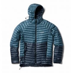 Kurtka z kapturem Mountain Hardwear Ghost Whisperer™. Niebieskie kurtki męskie MOUNTAIN HARDWEAR, bez wzorów, z puchu, sportowe, z kapturem. Za 1,721.80 zł.