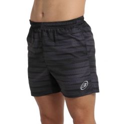 Short Bullpadel Lleve. Czarne szorty męskie bullpadel, bez wzorów, sportowe. Za 169.30 zł.