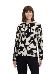 Betty Barclay Bluza w kolorze czarno-kremowym rozmiar: 38. Brązowe bluzy bez kaptura damskie Betty Barclay. Za 108.74 zł.