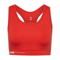 Biustonosz podtrzymujący dla kobiet Hummel Light. Czerwone biustonosze HUMMEL, bez wzorów. Za 169.00 zł.