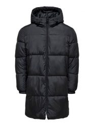 ONLY & SONS Płaszcz zimowy "David" w kolorze czarnym rozmiar: XL. Czarne płaszcze męskie Only & Sons, na zimę, xl, bez wzorów. Za 187.07 zł.