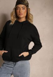 Czarna Bluza Długa z Kapturem Firro. Czarne bluzy sportowe damskie Renee, m, z bawełny. Za 89.99 zł.