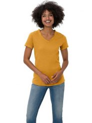 Heine Koszulka w kolorze pomarańczowym rozmiar: 42. Pomarańczowe t-shirty damskie Heine, bez wzorów, z bawełny, bez kołnierzyka. Za 32.90 zł.