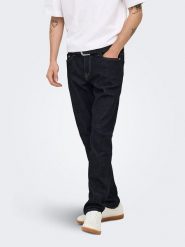 ONLY & SONS Dżinsy - Slim fit - w kolorze granatowym rozmiar: W33/L34. Niebieskie jeansy męskie Only & Sons. Za 104.95 zł.