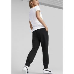 Damskie spodnie dresowe Essentials PUMA Black. Czarne spodnie dresowe damskie Puma, l, z dresówki, na fitness i siłownię. Za 179.00 zł.