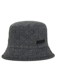 Calvin Klein Kapelusz Denim Emblem Burnout Bucket LV04F5043G Szary. Szare kapelusze damskie CALVIN KLEIN, bez wzorów, z bawełny. Za 209.99 zł.