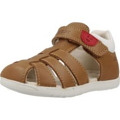 Sandały GEOX B S.MACCHIA B Brązowy. Brązowe sandały męskie Geox, ze skóry, bez zapięcia. Za 205.99 zł.