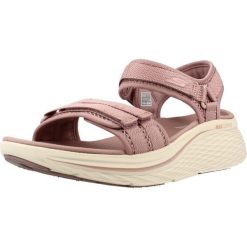 Sandały SKECHERS MAX CUSHIONING ELITE 2.0 Rose. Fioletowe sandały damskie Skechers, bez wzorów, z materiału, bez obcasa. Za 248.99 zł.