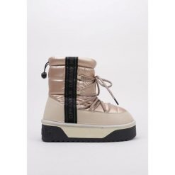 Buty śniegowce damskie D.Franklin ocieplane. Brązowe śniegowce damskie D.Franklin, z materiału. Za 242.48 zł.