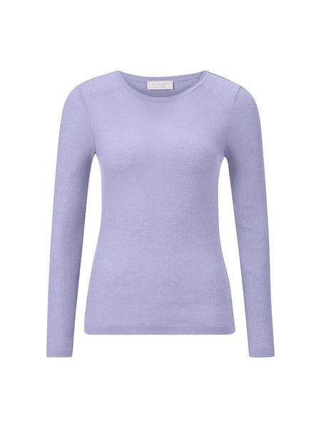 Rich & Royal Koszulka w kolorze lawendowym rozmiar: M. Różowe bluzki damskie Rich & Royal, m, bez wzorów, z wełny, bez kołnierzyka, bez ramiączek. Za 131.74 zł.