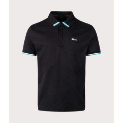 Koszulka polo BOSS Paddy Lux czarny (50538185-001). Czarne koszulki polo męskie Boss, m, bez wzorów, bez ramiączek. Za 329.00 zł.