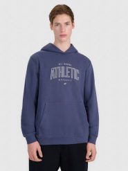 4F Bluza dresowa nierozpinana z kapturem męska - szara L. Szare bluzy sportowe męskie 4f, bez wzorów, z bawełny, sportowe, bez kołnierzyka, bez ramiączek. W wyprzedaży za 99.99 zł.
