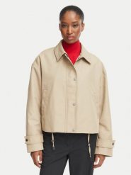 Tommy Hilfiger Kurtka przejściowa WW0WW52912 Beżowy Regular Fit. Brązowe kurtki damskie Tommy Hilfiger, l, bez wzorów, z syntetyku, bez kaptura. Za 949.99 zł.