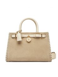 Tommy Hilfiger Torebka American Icon Mini Tote Su AW0AW17469 Beżowy. Brązowe torebki klasyczne damskie Tommy Hilfiger, bez wzorów, ze skóry, bez dodatków. Za 1,209.00 zł.