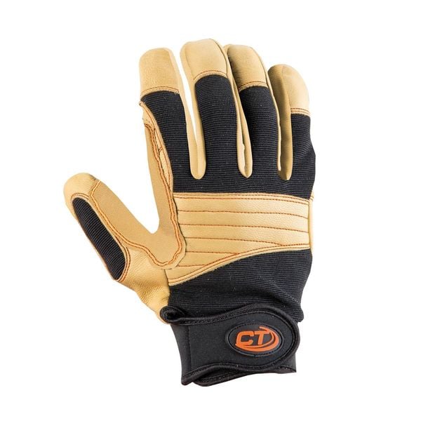 Rękawiczki skórzane do wspinaczki Climbing Technology Progrip Plus. Żółte rękawiczki męskie Climbing Technology, bez wzorów. Za 99.00 zł.
