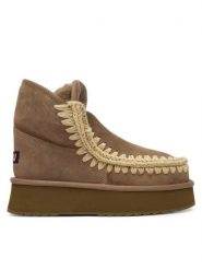 Mou Śniegowce MU.FW681010A Szary. Szare śniegowce damskie Mou, ze skóry. Za 1,049.00 zł.