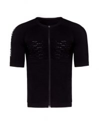Koszulka rowerowa męska X-Bionic Effektor 4.0 Bike Zip black. Czarne t-shirty sportowe męskie X BIONIC, m, z dzianiny, bez ramiączek, na fitness i siłownię. Za 777.65 zł.