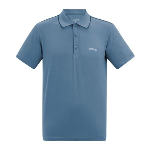 Męska Koszulka Polo Maverik Stretch. Niebieskie koszulki polo męskie Regatta, m, bez wzorów, z dżerseju, bez ramiączek. Za 95.99 zł.
