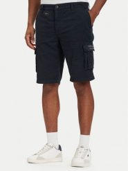 Aeronautica Militare Szorty materiałowe 261BE0066UCT01122 Granatowy Regular Fit. Niebieskie szorty męskie AERONAUTICA MILITARE, z bawełny, bez kołnierzyka. Za 569.99 zł.