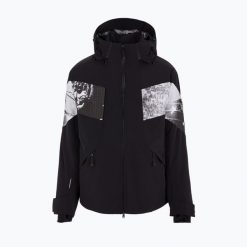 Kurtka narciarska męska EA7 Emporio Armani Giubbotto 6RPG01. Czarne kurtki męskie EA7 Emporio Armani, na zimę, m, bez wzorów, z elastanu, sportowe, bez kaptura. Za 1,889.00 zł.