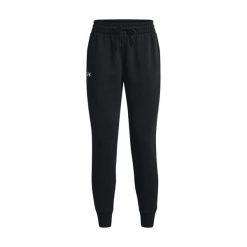 Polarowe Spodnie Joggery Under Armour Ua Rival Damskie. Białe spodnie sportowe damskie Under Armour, l, z materiału. Za 236.65 zł.