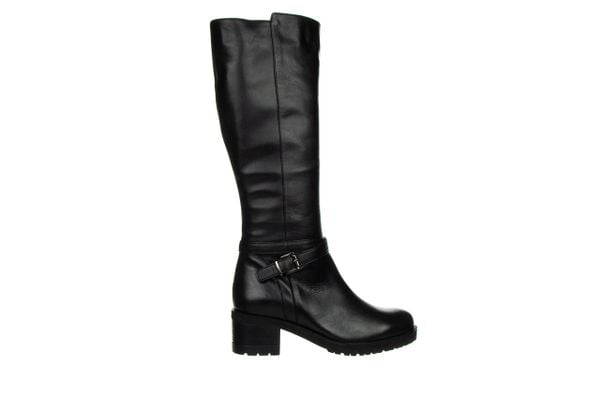 Kozaki Bayla-161 077 43575 Black 161734, Czarny, Skóra naturalna - 37. Czarne kozaki damskie Bayla, z gumy, bez obcasa. W wyprzedaży za 439.99 zł.