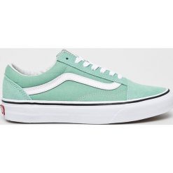 Vans - Tenisówki. Zielone trampki i tenisówki damskie Vans, bez wzorów, z gumy. W wyprzedaży za 279.90 zł.