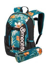 Plecak Basejumper z kieszenią na laptopa 22L Meatfly + piórnik. Plecaki damskie Meatfly, bez wzorów, z materiału, sportowe. Za 254.99 zł.