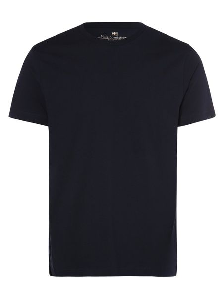 Nils Sundström T-shirt Mężczyźni Bawełna niebieski, M. Niebieskie t-shirty męskie Nils Sundström, m, bez wzorów, z bawełny, bez kołnierzyka. Za 79.95 zł.