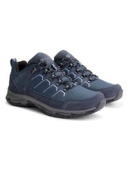 TRAVELIN' Skórzane buty turystyczne "Lokken" w kolorze granatowym rozmiar: 46. Niebieskie buty trekkingowe męskie Travelin', bez zapięcia, outdoorowe. Za 339.99 zł.