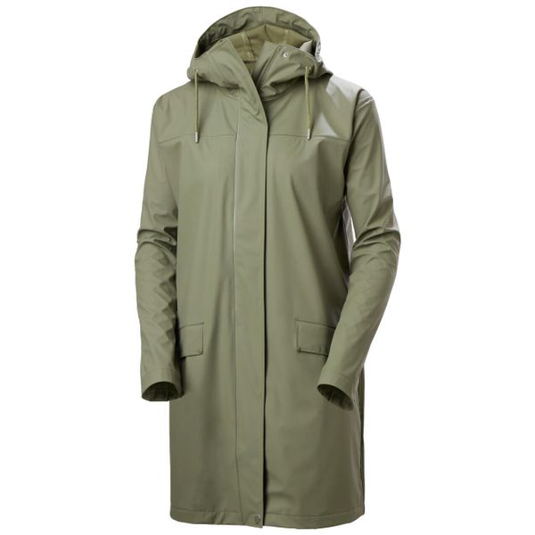 Kurtka przeciwdeszczowa damska Helly Hansen Moss Rain. Zielone kurtki damskie Helly Hansen, na lato, xl, bez kaptura. Za 494.50 zł.