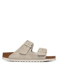 Birkenstock Klapki Arizona 1031645 Beżowy. Brązowe klapki damskie Birkenstock, bez wzorów, ze skóry, bez obcasa. Za 509.99 zł.